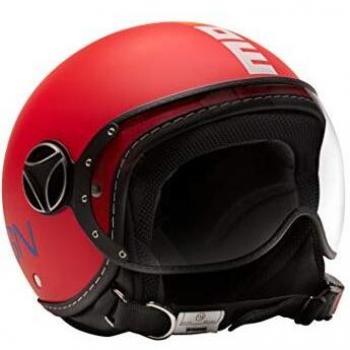 Momo Jl Casco FGTR Baby Red Matt/Multi, Hombre, Rojo