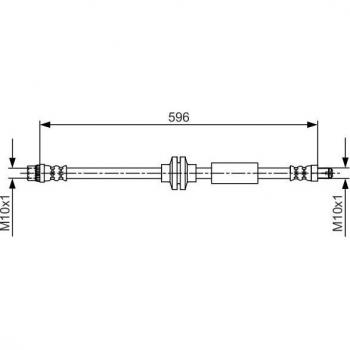 Latiguillo de freno BOSCH 1 987 481 708, tipo: latiguillo de freno, características: fabricado por BOSCH, número de referencia 1 987 481 708