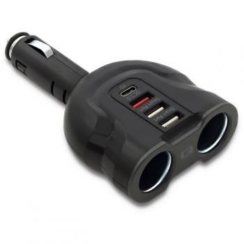 Qoltec 50641 Cargador de Coche Universal Negro