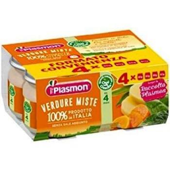 PLASMON Verduras Mixtas Homogeneizadas Bio 4x80g