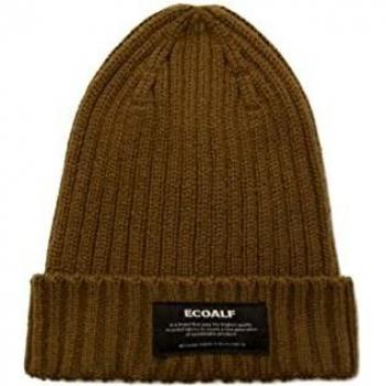 ECOALF- Gorro DE Punto Tick ACKNCKHAT6210UW21-106 DARKKHAKI- Gorro Verde KAKIUNISEX