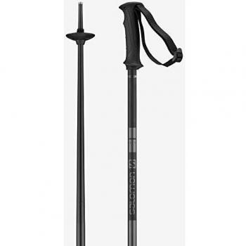 Salomon, Bastones de esquí Unisex, Aluminio, Unisex adulto, Negro, 115 cm