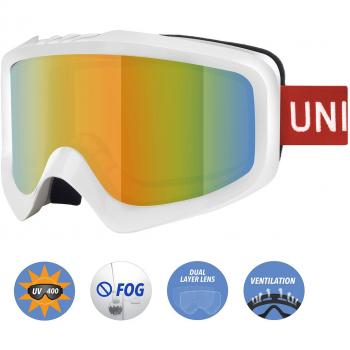 Unigear Gafas de Esquí OTG Esquiar Protección UV 400 Snowboard Revo Lentes Doble Anti-Niebla Anti-Reflejo de Nieve para Adulto Mujer Hombre