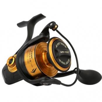 Penn Carrete De Spinning Spinfisher® VII, Carrete de Pesca Marítima con Sellado IPX5, Protección contra Agua Salada, Ideal para Diferentes Especies, Unisex, Color Negro y Oro, Modelo