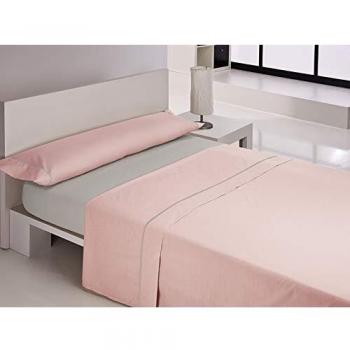 Happy Home Juegos sabanas, Algodón, Rosa, Cama 135 cm