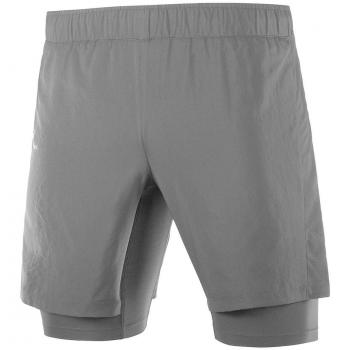 Salomon XA Twinskin Short Hombre Negro - Pantalones Cortos de Running para Hombre, tejido ligero y transpirable, tecnología Twinskin que combina una capa interior ajustada y una capa exterior suelta, diseño sin costuras para mayor comodidad,
