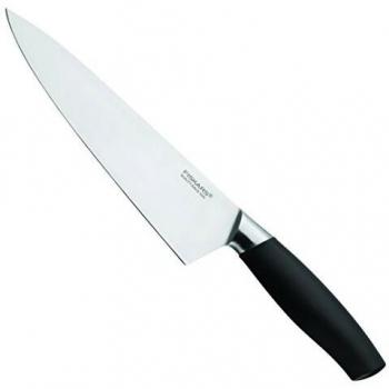 Fiskars FunctionalForm+ - Cuchillo de cocina, color negro, 5.4 x 32 x 2.5 cm