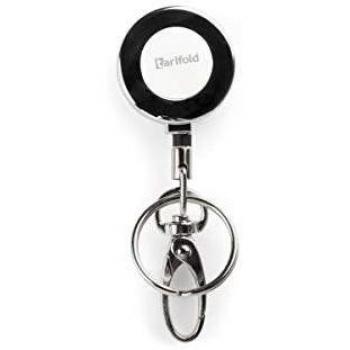 Tarifold Es 200510- Cordón Extensible Llaves, Tarjeta Identificación, Doble Enganche Anilla y Mosquetón, HEAVY DUTY
