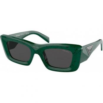 Prada PR 13ZS 16D5S0 Women's Cat Eye Sunglasses Green Size 50