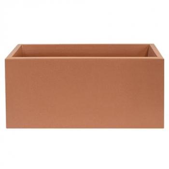 Jardinera Wellhome RODR-I 100x45cm Polietileno Blanco Resistente a Impactos y de Fácil Limpieza