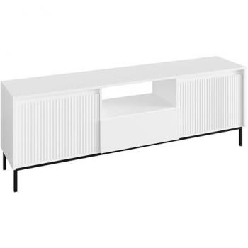 Mueble TV Comfivo T103 Blanco 174x55x40cm con sistema de apertura push to open y diseño moderno
