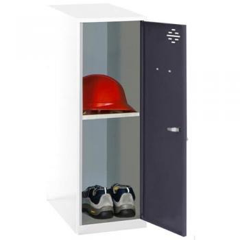Taquilla SIMONLOCKER DISM Mini, Metal, Blanco/Antracita, 915x400x500 mm
