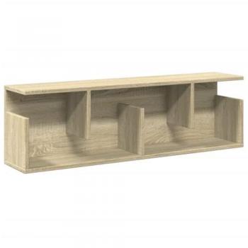 Armario de pared madera de ingeniería roble Sonoma 100x20x30 cm Marrón