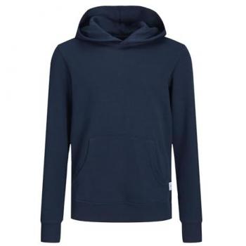 Sudadera con capucha Jack & Jones Jjebasic Noos Jr, Azul Marino, Talla 128 para Niño