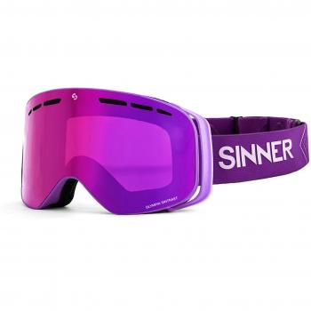 Sinner Olympia + SIGO-187 74-H79 Standard Lentes de Sol Para Hombre Purple y Sinner Máscara Esquí Olympia+