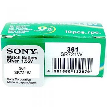 Sony SR721WN-PB - Pila 361 blister sin mercurio para audífonos, cámaras, relojes y videocámaras