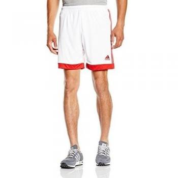 adidas Shorts Tastigo 15 Dry Dye Pantalón Corto, Hombre, Blanco/Rojo, S