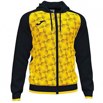 Joma Supernova III Men's Black and Yellow Hooded Sweatshirt