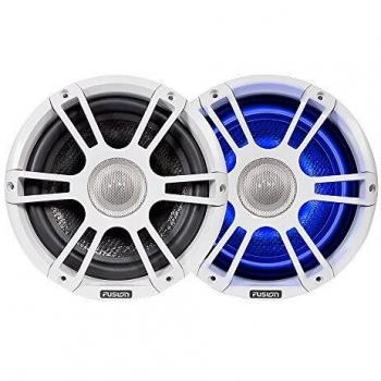Fusion Sport Signature - Altavoces coaxiales 8.8 330 W con Leds, Color Blanco