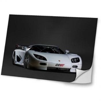 Coches 10070, Coche Deportivo, Diseño Mejor Pegatina de Vinilo Protector con Efecto Cuero Extraíble Adhesivo Sticker Skin Decal Decorativa Tapa con Diseño Colorido para Portátil 10.2''.