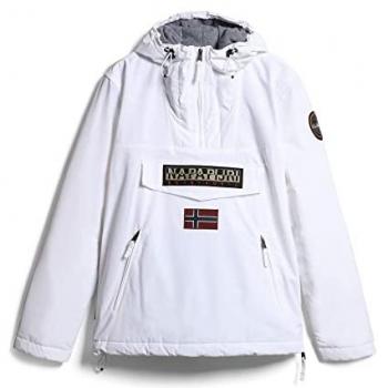 Napapijri Rainforest Pocket 2 Anorak Jacket White Regular Fit for Men S
