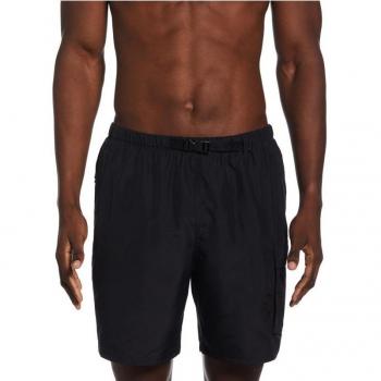 Nike Men's 7 Black Volley Swim Shorts with Belt