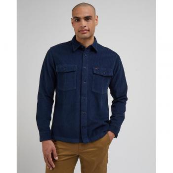 Camisa de hombre relaxed lisa Lee en color azul Chetopa