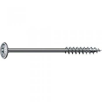 Tornillo para madera SPAX T-STAR Plus 6 x 100 mm, cabeza de placa, rosca parcial, WIROX, paquete de 100 unidades
