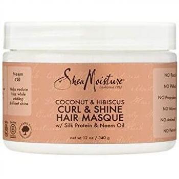 Shea Moisture Coconut & Hibiscus Curl & Shine Hair Masque 340g