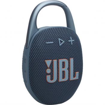 Altavoz ultraportátil JBL CLIP 5 azul resistente al agua con tecnología Bluetooth