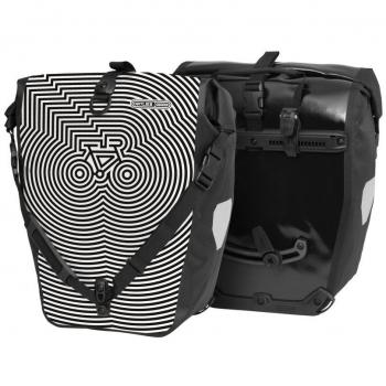 Ortlieb Back-Roller Design Alforja Cycledelic 20L Blanco-Negro