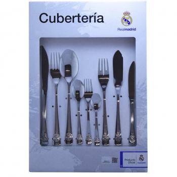 CUBERTERIA REAL MADRID 54 PIEZAS, ORIGINAL -