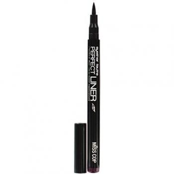 Delineador Perfecto Miss Cop 1 ml Negro Unisex y Delineador Perfecto Fieltro M07 Púrpura