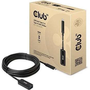 Cable USB 3.1 Tipo C a Tipo A de 5m, 10Gbps, Negro
