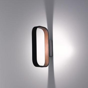 Lámpara de pared LED integrada Moka 24cm, color moca, temperatura de color 4000K