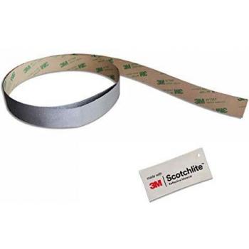 Salzmann 3M Cinta Reflectante | Cinta Adhesiva para Mochilas, Bicicletas, Cascos, cochecitos de Bebe | Equipada con Material Reflectante 3M