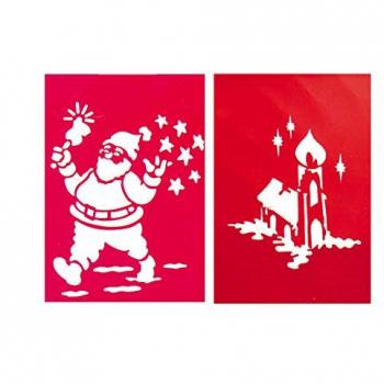 Guirca Bolsa con 2 Plantillas Navideñas de 34x24 cms.