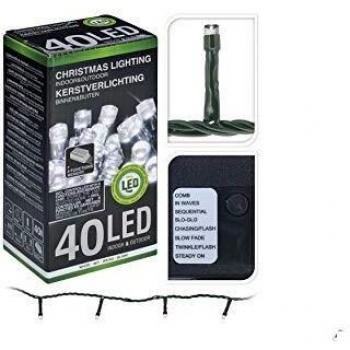 Crack Hogar 555R917 - Iluminación Árbol 40 Led Exterior Blan