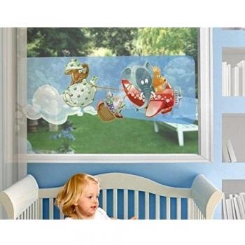 Vinilo de Ventana The Animals Have A Picnic, Dimensione:122cm x 318cm