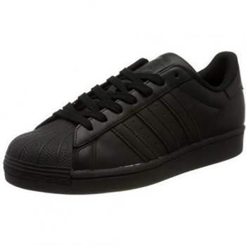 Zapatillas Adidas Superstar para hombre en color negro, talla 44, de piel