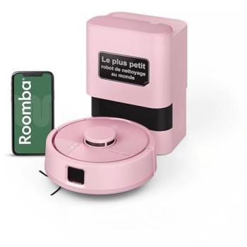 Roomba Mini Rosa - Robot Aspirador y Lavador + Base AutoVacío - 7000 Pa - Bolsa de Polvo (Estación) 2.5L