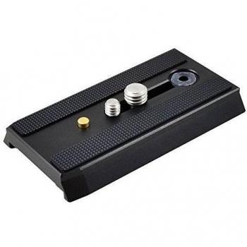 Mengs® PU25 PU40 PU50 PU60 PU70 PU100 PU100D PU120 PU140 PU200 QR-60 501PL PU70S - Placa de cambio rápido para cámara, de aluminio macizo para tornillo de cámara de 1/4, compatible con AS estándar, como ARCA-SWISS / KIRK/ Wimberley / Markins / Benr