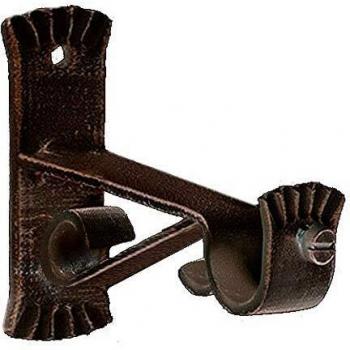 Soporte Forja Ø 20 mm. Caracol Negro/Cobre Juego 2 Piezas