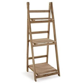 Estantería de Pared de Estilo Industrial Biblioteca Gmund con 3 estantes, Medidas (Al x L x An) 109 x 42 x 39 cm, Madera, Color Marrón - Versa
