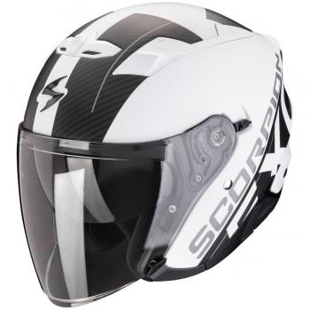 EXO 230 QR Matt White-Black Casco Jet Scorpion Exo-230 - Negro Blanco (XS 54 55)