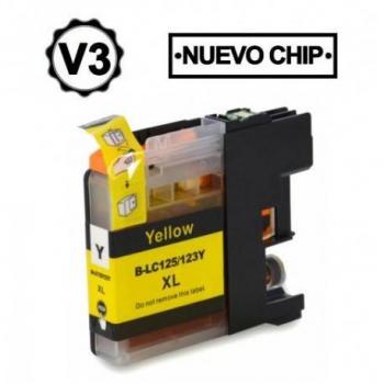 Cartucho de tinta genérico amarillo Brother LC125XL