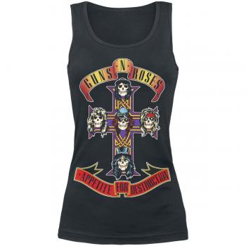 Guns N' Roses Appetite For Destruction Top Mujer Negro XXL