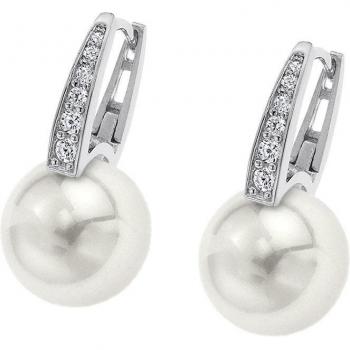 Pendientes Time Road WS01807 de Plata con Perla