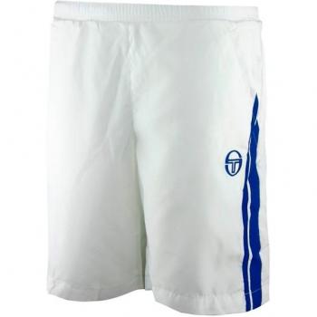Sergio Tacchini Daffo Shorts AD TCP - Pantalones cortos para hombre, color blanco / azul royal, talla XL