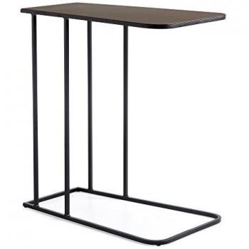 Kave Home - Mesa Auxiliar Vinker G Rectangular 56 x 33 cm de Metal y Cobre con Estructura de Acero en Negro